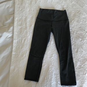 Lululemon Wunder Under Crop Mid-Rise Capris - Grey